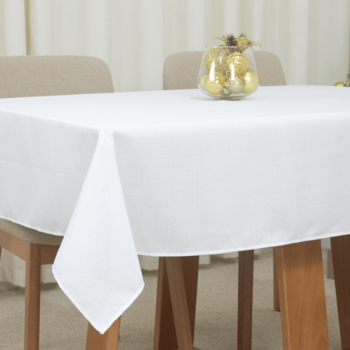 Toalha de Mesa Classic Noel | Branca | 4 à 8 Lugares