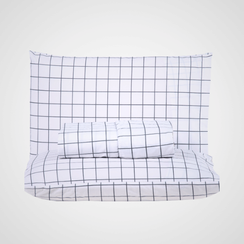 Jogo de Lençol Trama | 200 Fios | Queen | Cinza