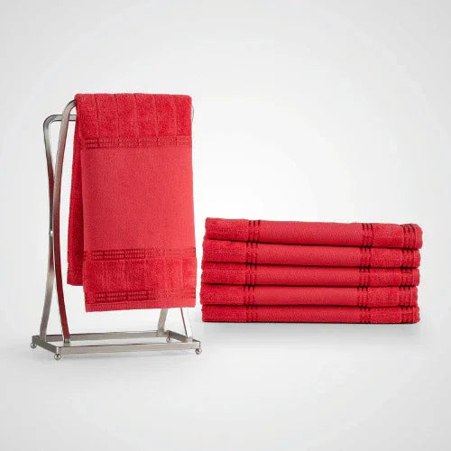 Kit Toalha de Lavabo Bellarte Carmim - Linhas & Lares