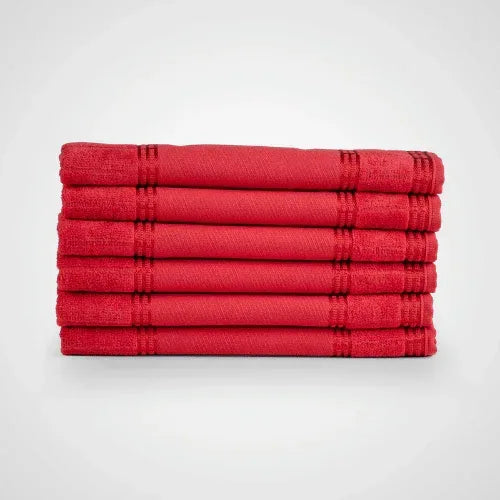 Kit Toalha de Lavabo Bellarte Carmim - Linhas & Lares