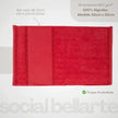 Kit Toalha de Lavabo Bellarte Carmim - Linhas & Lares