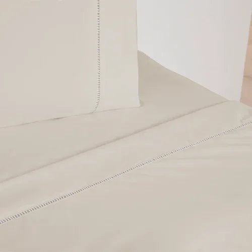 Jogo de Lençol 3 Pçs | 300 Fios | Solteiro | Cáqui - Linhas & Lares