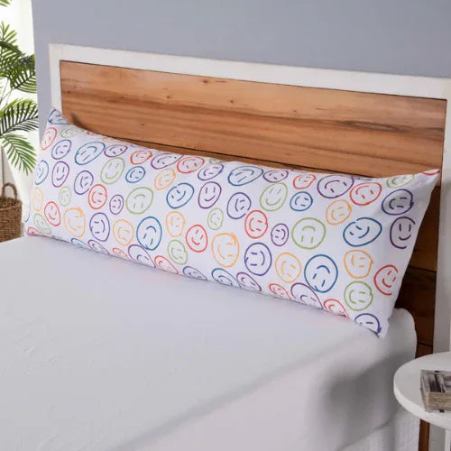 Fronha Travesseiro de Corpo Smile | sem Aba | com Zíper - Linhas & Lares