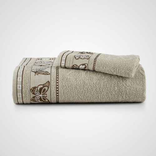 Jogo de Toalhas Cindy | Bege Sisal