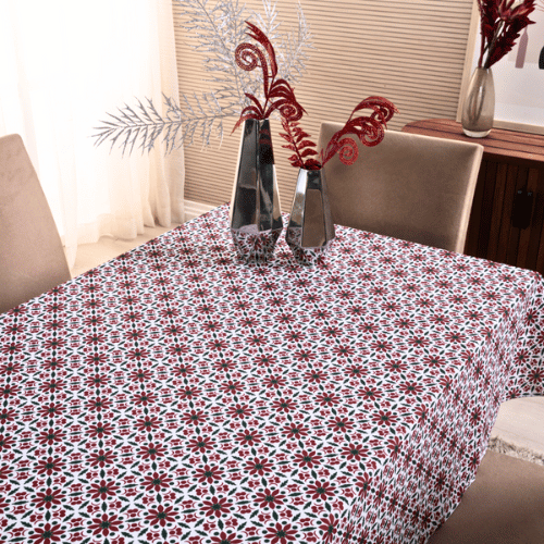 Toalha de Mesa Estrelas de Natal | 4 à 8 Lugares