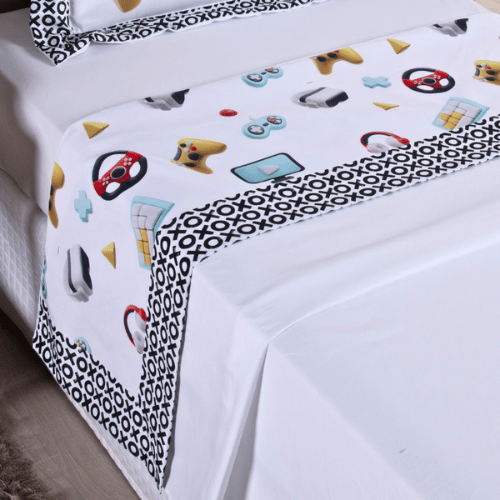 Jogo de Lençol Vortex Gamer | 300 Fios