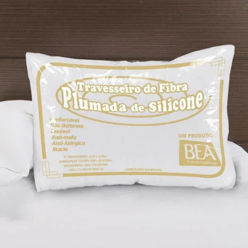 Travesseiro Silicone | 200 Fios | 100% Algodão - Linhas & Lares