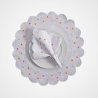 Jogo Americano Poá | Colorido | Kit 12 Pçs 6 Lugares