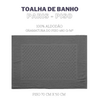 Jogo de Banho Paris | 400g/m2 | Kit 5 Peças | Grafite