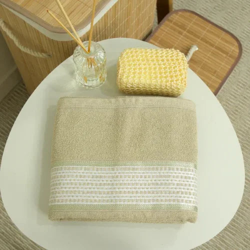 Toalha de Banho Daily - Bege - Linhas & Lares