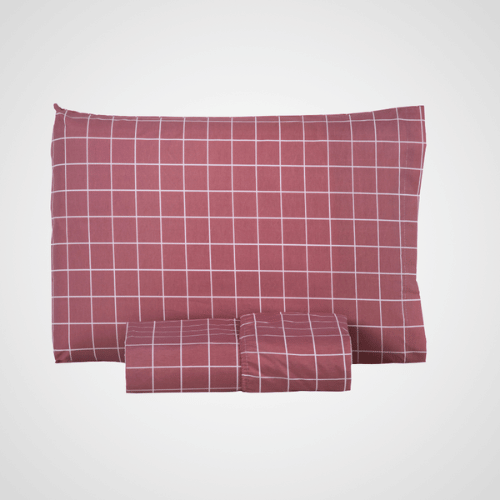 Jogo de Lençol Trama | 200 Fios | Solteiro | Magenta