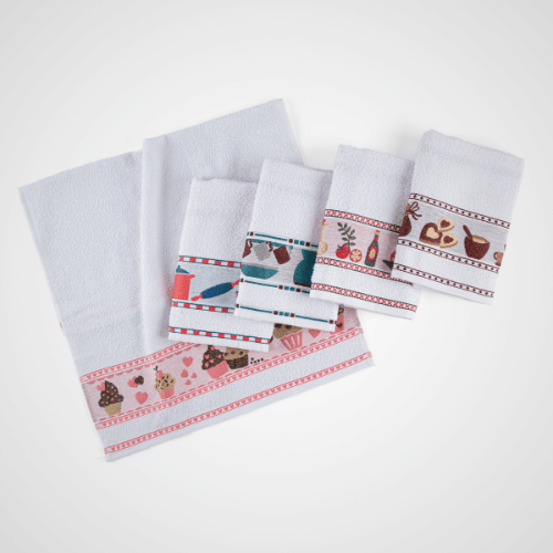 Kit 5 Panos de Copa Trendy Felpudo