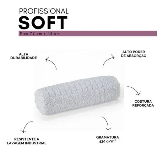 Toalha de Piso Soft - Linhas & Lares