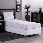 Jogo de Lençol Trama | 200 Fios | Solteiro | Rosê