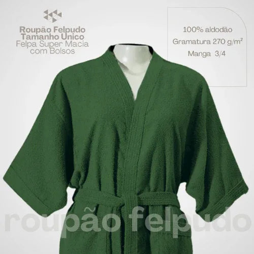 Roupão Comfort Touch Jade - Linhas & Lares