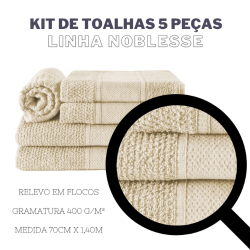 Jogo de Toalhas Noblesse | Nude