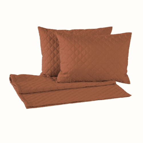 Peseira Comfort Matelado ultrassônico Terracota | Kit 5 Peças