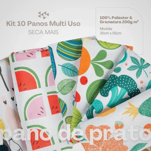 Kit Pano de Copa SuperSeca - Linhas & Lares