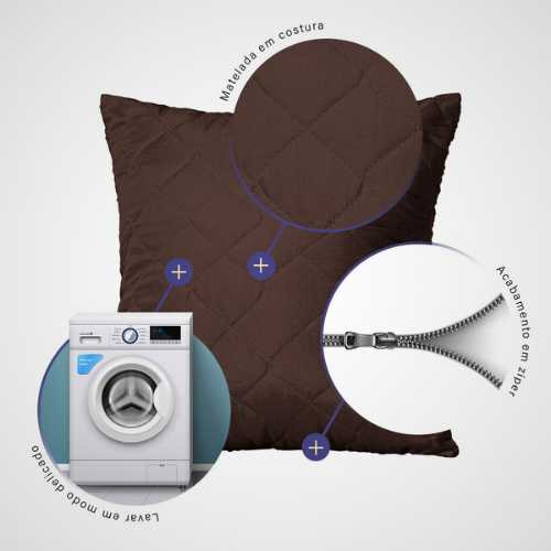 Capa de Almofada Verona | Marrom