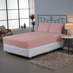 Jogo de Lençol Pure Day | Percal 180 Fios | Queen | Rosê