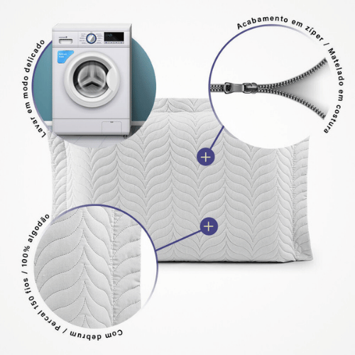 Porta Travesseiro Marbella | Branco