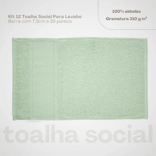 Toalha Social Rosier Oliva - Linhas & Lares