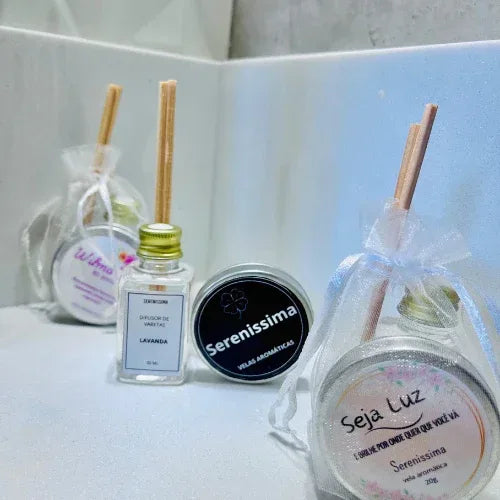 Kit Luz e Aroma | Lavanda - Linhas & Lares