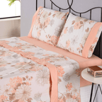 Jogo de Lençol Brisa Pêssego | King