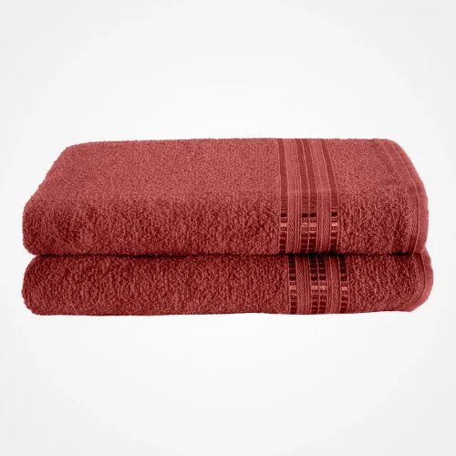 Toalha de Banho Línea Vermelho Tango - Linhas & Lares