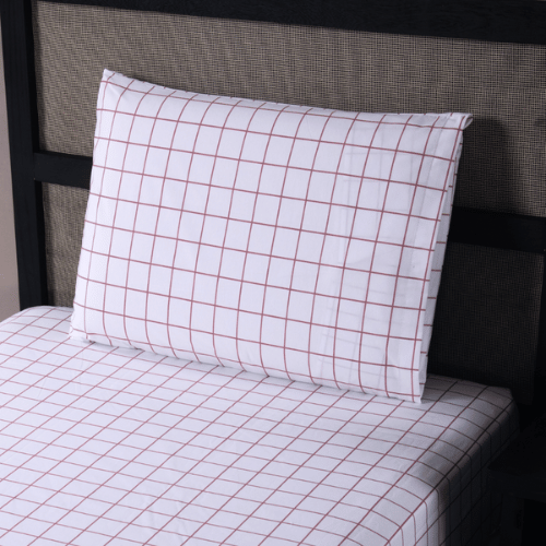 Jogo de Lençol Trama | 200 Fios | Solteiro | Rosê