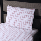 Jogo de Lençol Trama | 200 Fios | Solteiro | Rosê