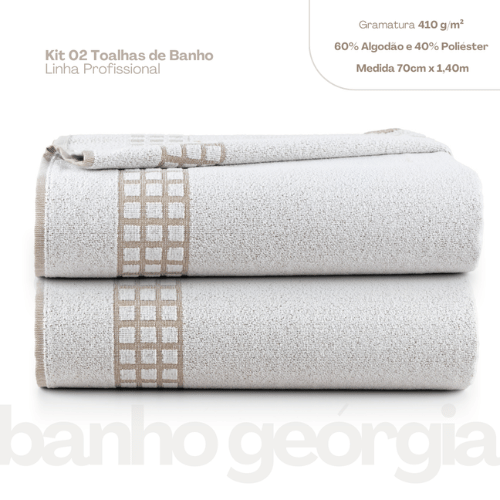 Praia e Piscina Georgia | Kit com 2 | Cáqui