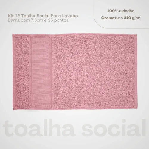 Toalha Social Rosier Glow - Linhas & Lares