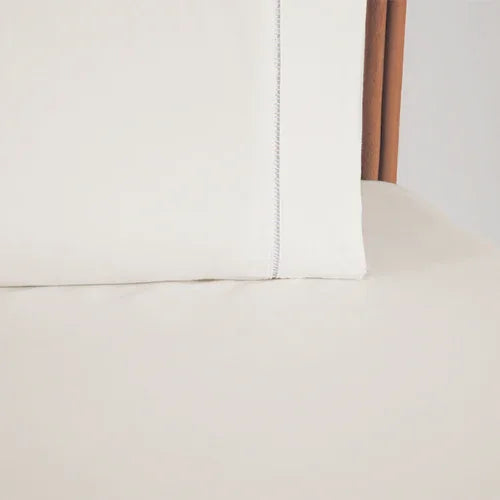 Jogo de Lençol Simples 2 Pçs com Elástico | 300 Fios | Solteiro | Palha - Linhas & Lares