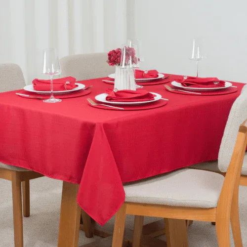 Toalha de Mesa Classic Noel | Vermelha | 4 à 8 Lugares - Linhas & Lares