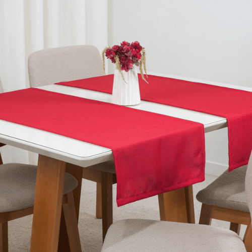 Trilho Caminho de Mesa Classic Noel | Vermelho