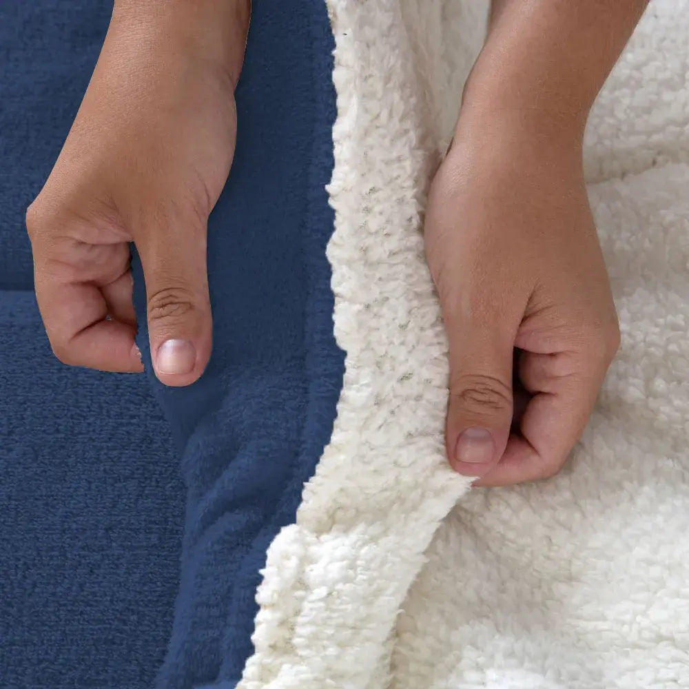 Coberdrom Soft Dreams Sherpa Marinho | Solteiro