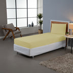 Jogo de Lençol Pure Day | Percal 180 Fios | Solteiro | Amarelo