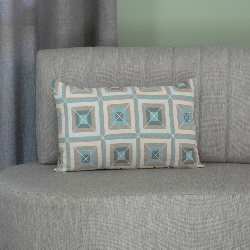 Capa de Almofada | Marrocos Jacquard | Azul