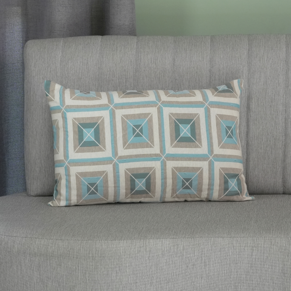 Capa de Almofada | Marrocos Jacquard | Azul