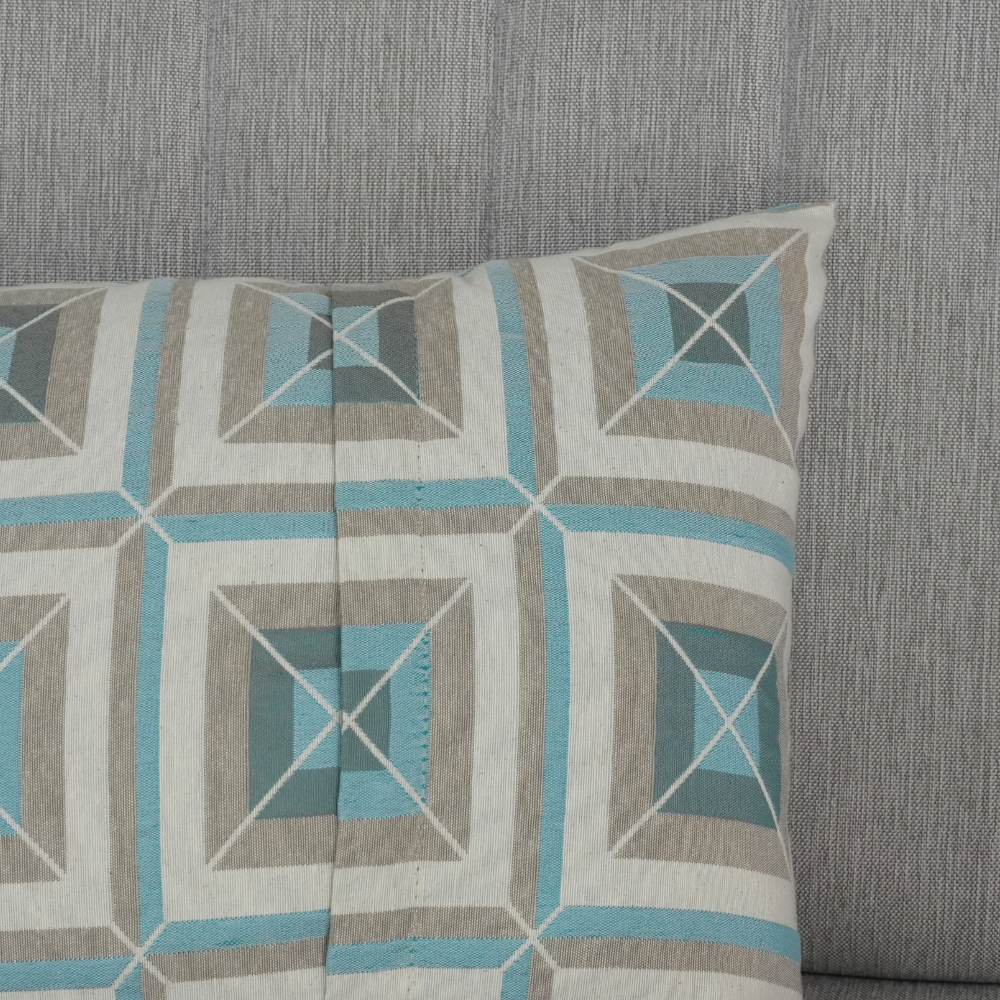 Capa de Almofada | Marrocos Jacquard | Azul