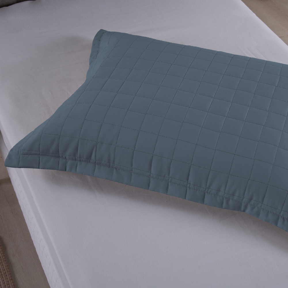 Porta Travesseiro Riviera | 300 Fios | Azul