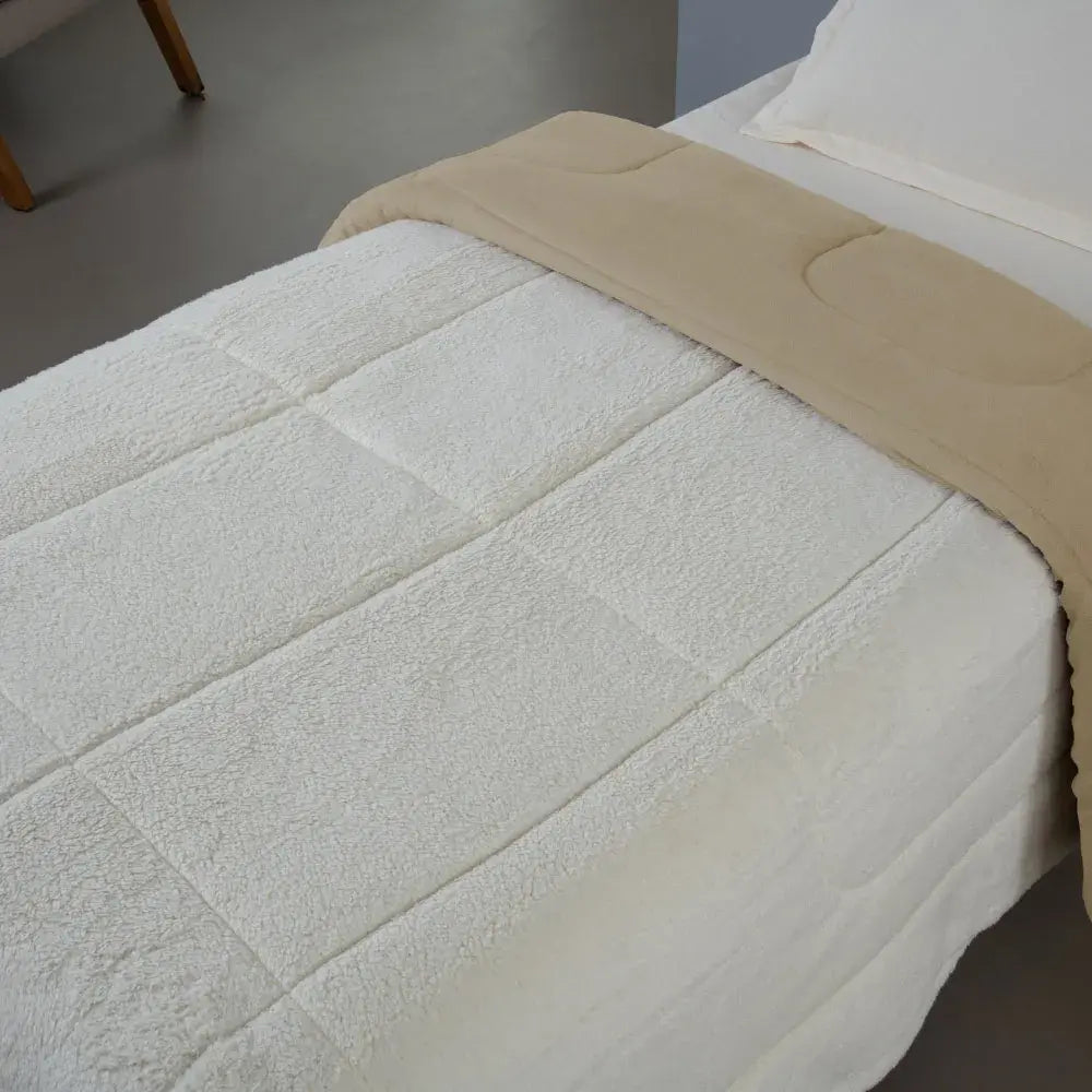 Coberdrom Soft Dreams Sherpa Caramelo | Solteiro