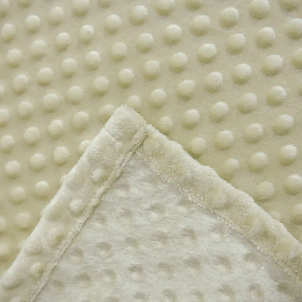 Manta Cobertor Delicatta Fleece Bolinha | Areia