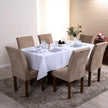 Toalha de Mesa Nuance | Branca | 4 à 10 Lugares - Linhas & Lares