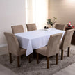 Toalha de Mesa Nuance | Branca | 4 à 10 Lugares - Linhas & Lares