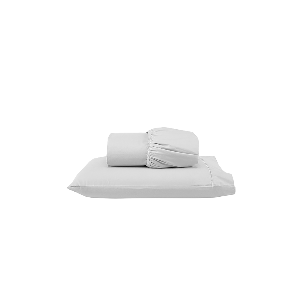 Jogo de Lençol Versatile Simples Branco | 300 Fios