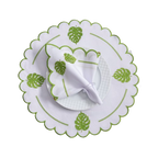 Jogo Americano Costela de Adão | Kit 12 Pçs 6 Lugares