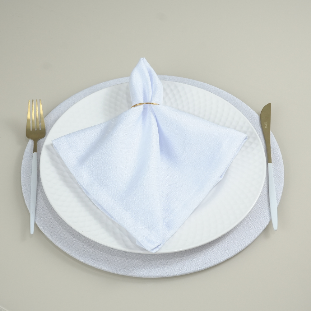 Guardanapo Noble Touch | Branco | Kit Com 10 Peças