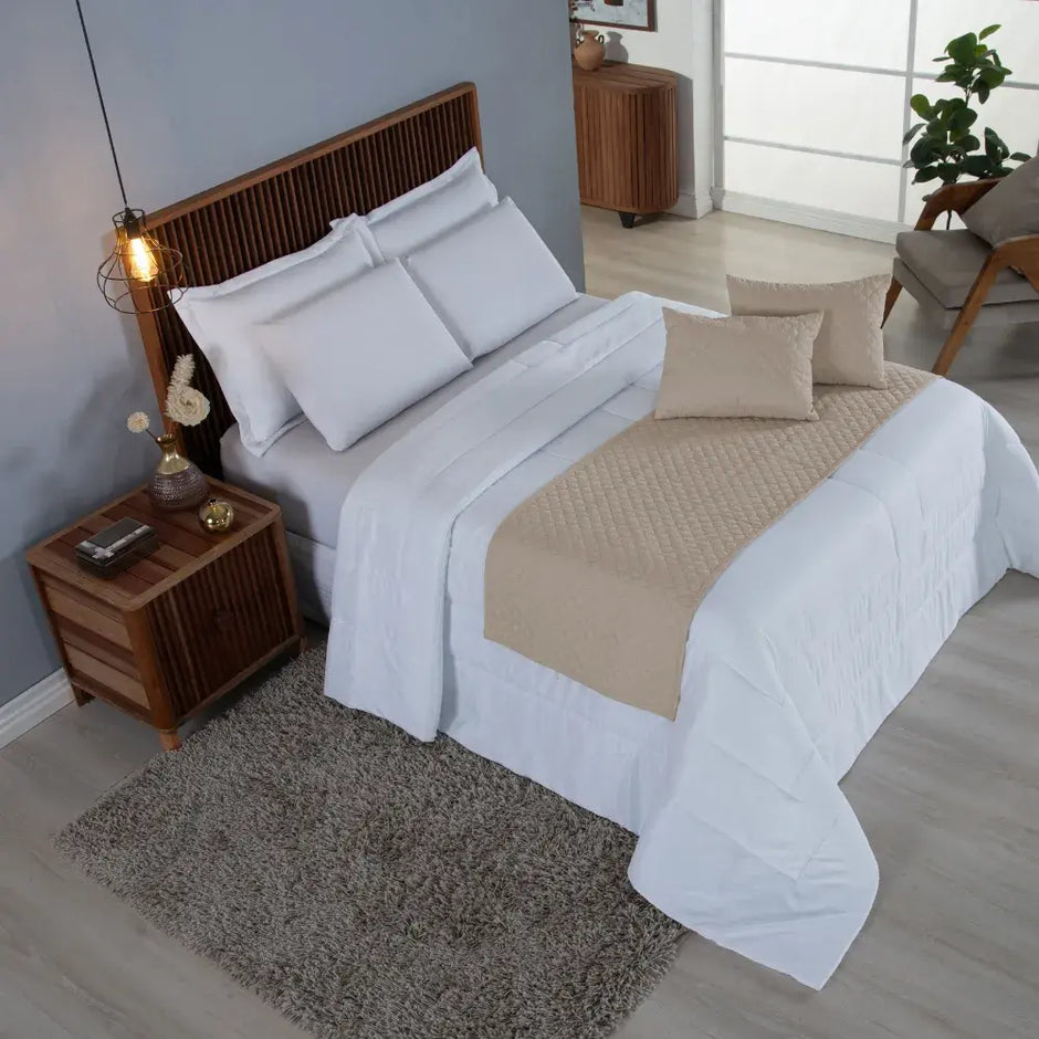 Peseira Comfort Matelado ultrassônico Natural | Kit 5 Peças